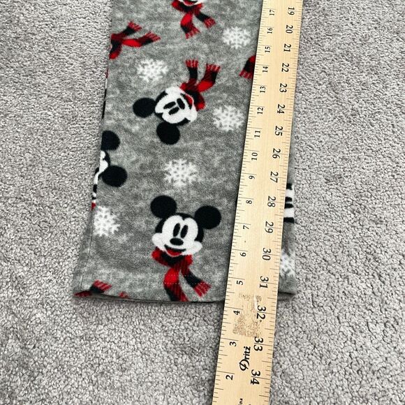 Disney Mickey Mouse Plush Pajama Pants Mens Medium Multi Printed Holiday 32x31 - Picture 7 of 10